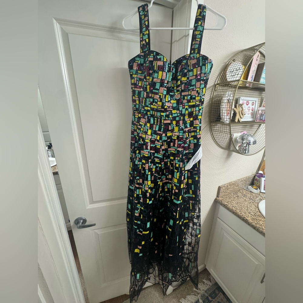 Dress the population size M sequin dress new w tags formal wedding guest dress